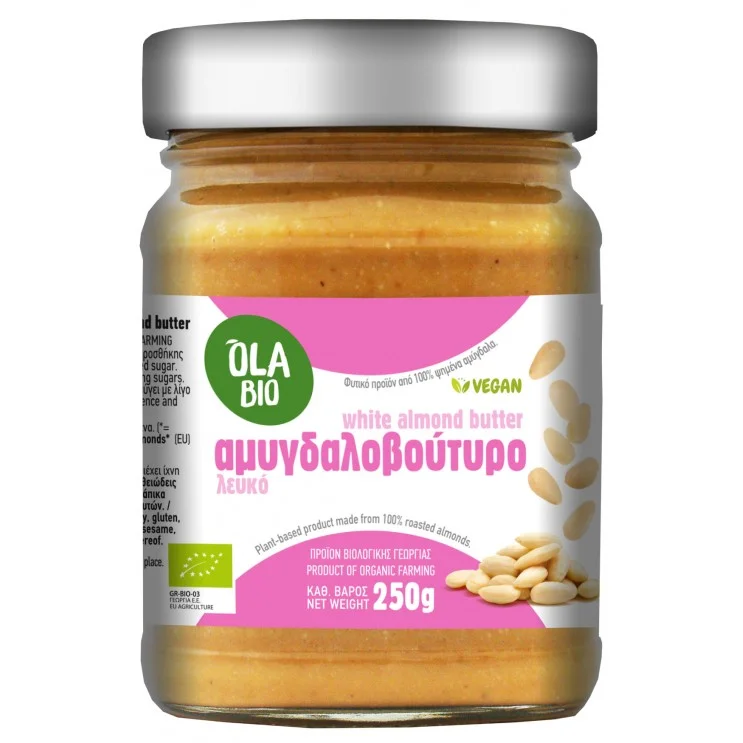 Αμυγδαλοβούτυρο Λευκό Ελληνικό ΒΙΟ 250gr