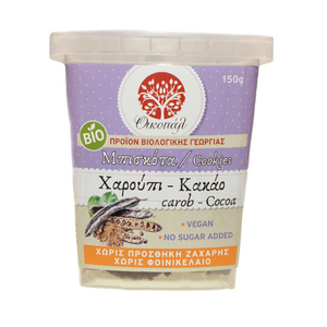 Μπισκότα Χαρούπι-Κακάο / 150γρ