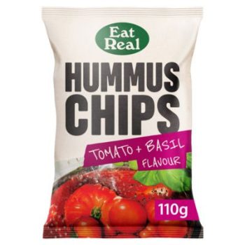 Hummus Chips με Ντομάτα και Βασιλικό / 110gr