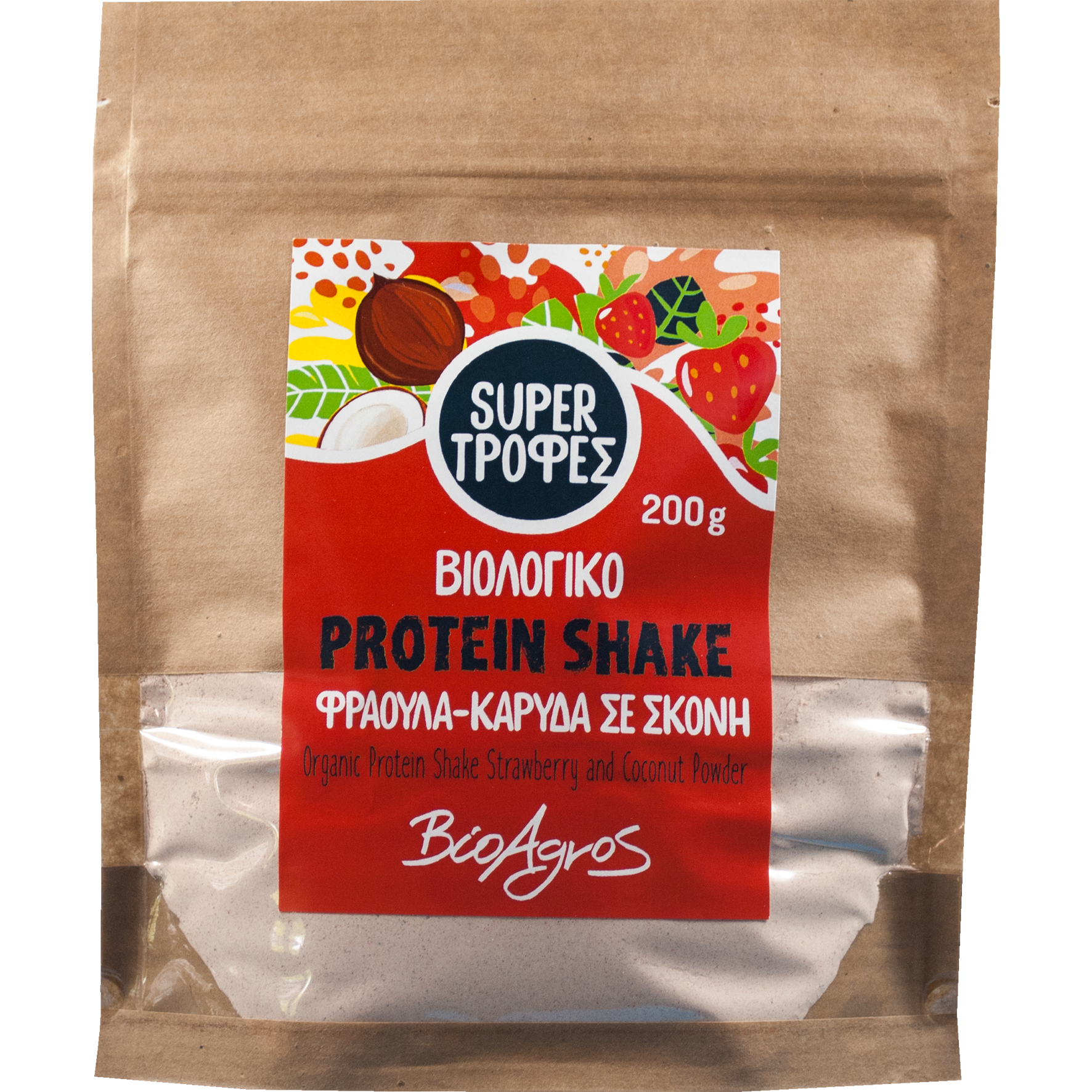 Protein Shake με Φράουλα & Καρύδα / 200g