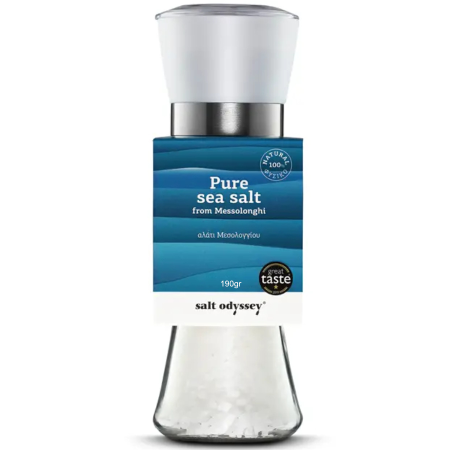 Αλάτι Μεσολογγίου σε μύλο / 190gr