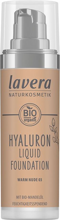 Lavera Naturkosmetik Organic MakeUp - Natural Hyaluron Liquid Foundation Warm Nude 03 30ml