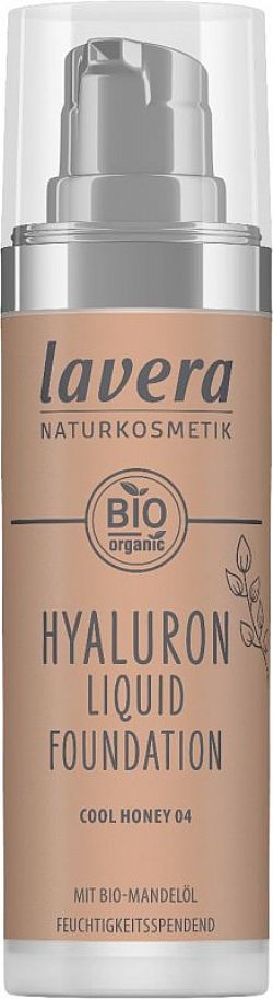 Lavera Naturkosmetik Organic MakeUp - Natural Hyaluron Liquid Foundation No.04 - Cool Honey 30ml