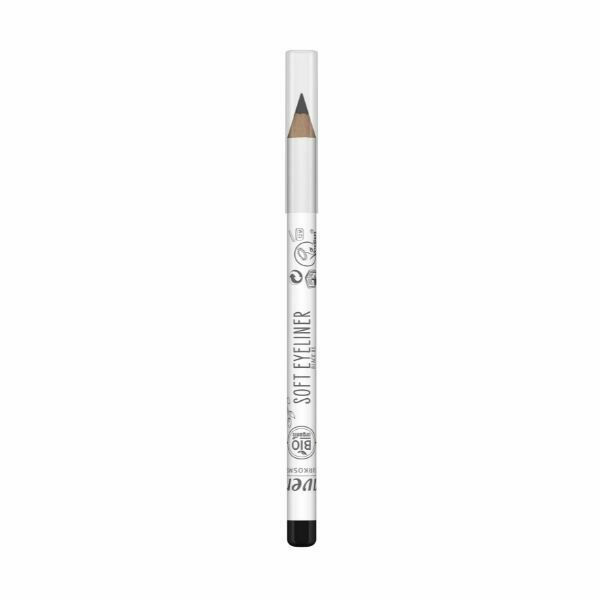 Μολύβι ματιών μαύρο lavera - Soft Eyeliner Black 01 - 1,14g