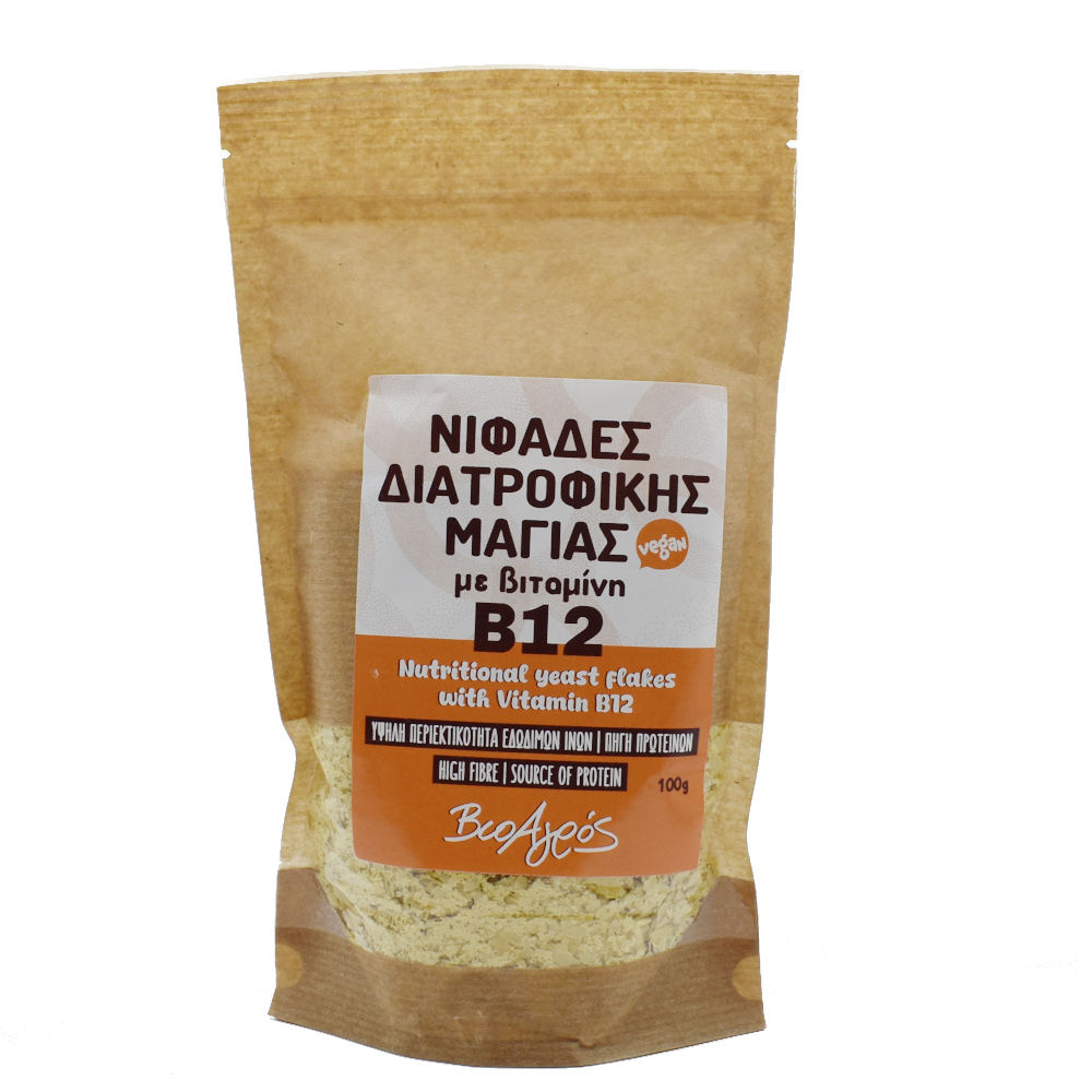 Νιφάδες Διατροφικής Μαγιάς με Βιταμίνη Β12 100g