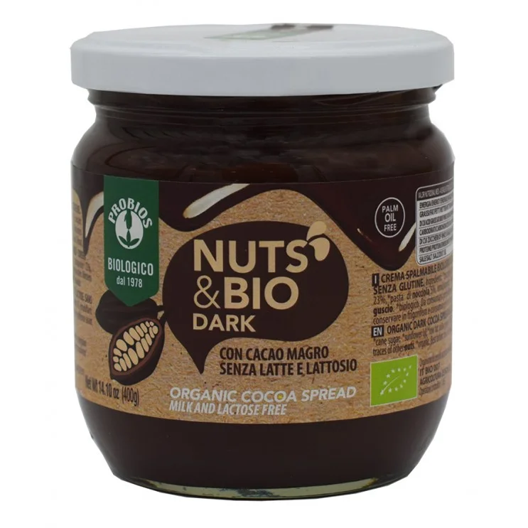 Φουντουκόκρεμα NUTS & BIO DARK 400γρ