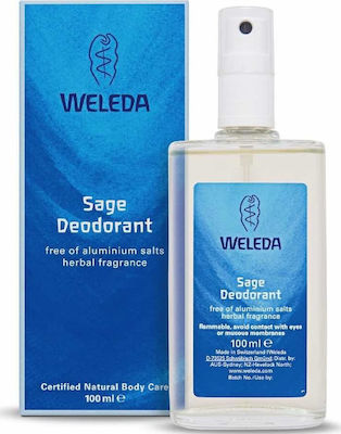 Αποσμητικό Φασκόμηλο σε Spray Χωρίς Αλουμίνιο 100ml