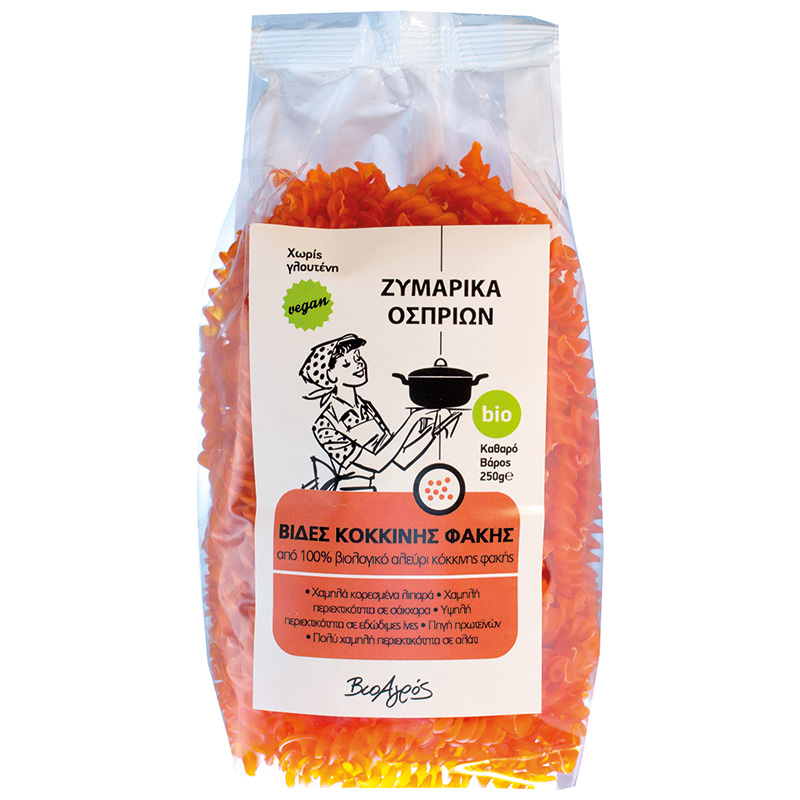 Βίδες Κόκκινης Φακής χωρίς γλουτένη / 250g 