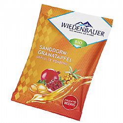 Καραμέλες με Ιπποφαές & Ρόδι 75g Wiedenbauer Bio