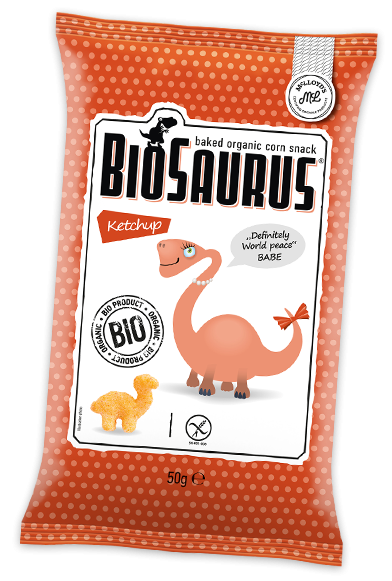 Vegan Γαριδάκια με Κέτσαπ Biosaurus 50g