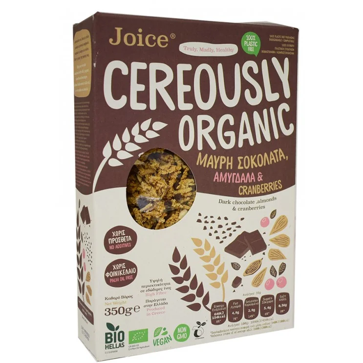 ΔΗΜΗΤΡΙΑΚΑ ΜΕ ΜΑΥΡΗ ΣΟΚΟΛΑΤΑ ΒΙΟ 350gr