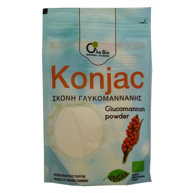 Konjac Σκόνη Γλυκομαννάνης 100gr