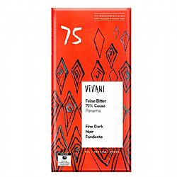 Μαύρη Σοκολάτα 75% με κακάο Παναμά & ζάχαρη καρύδας (80γρ)