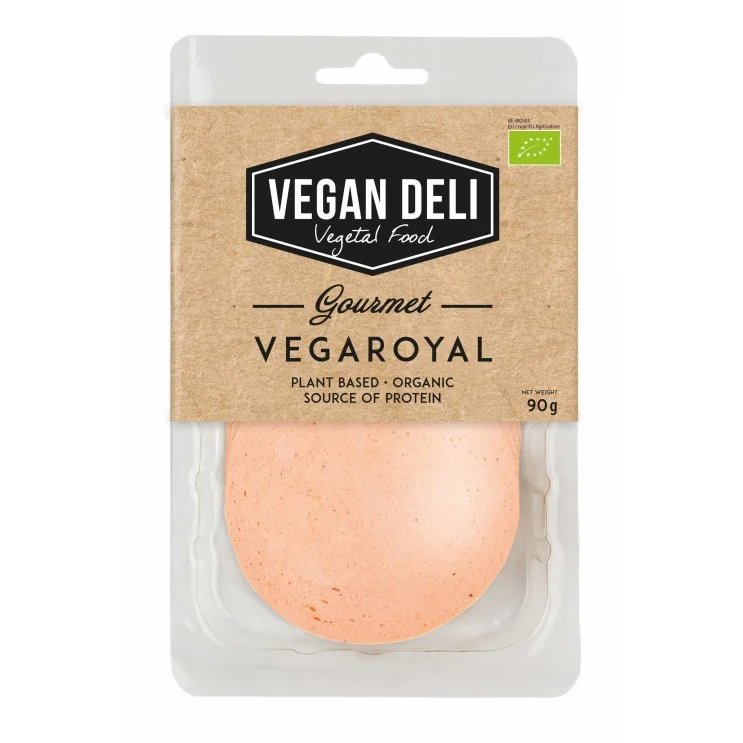 ΧΟΡΤΟΦΑΓΙΚΟ ΤΥΠΟΥ ΑΛΛΑΝΤΙΚΩΝ ΣΕ ΦΕΤΕΣ VEGAROYAL VEGAN BIO 90g