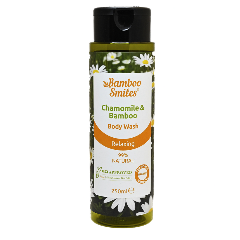 Αφρόλουτρο Χαλαρωτικό με Βιολογικό Χαμομήλι και Μπαμπού 250ml
