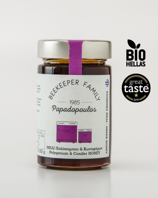 Βιολογικό Μέλι Κωνοφόρων & Πολυκόμπου 440gr