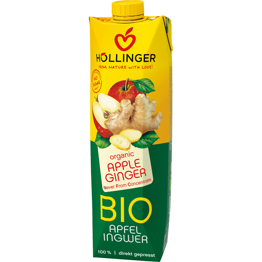 Χυμός Μήλου με Τζίντζερ χωρίς προσθήκη ζάχαρης 1L
