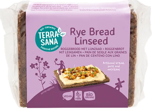 Ψωμί σίκαλης με λιναρόσπορο σε φέτες 500γρ