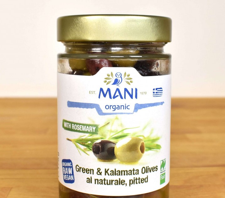 Ελιές Μίξη Καλαμών & Πράσινες με Δενδρολίβανο | 175gr