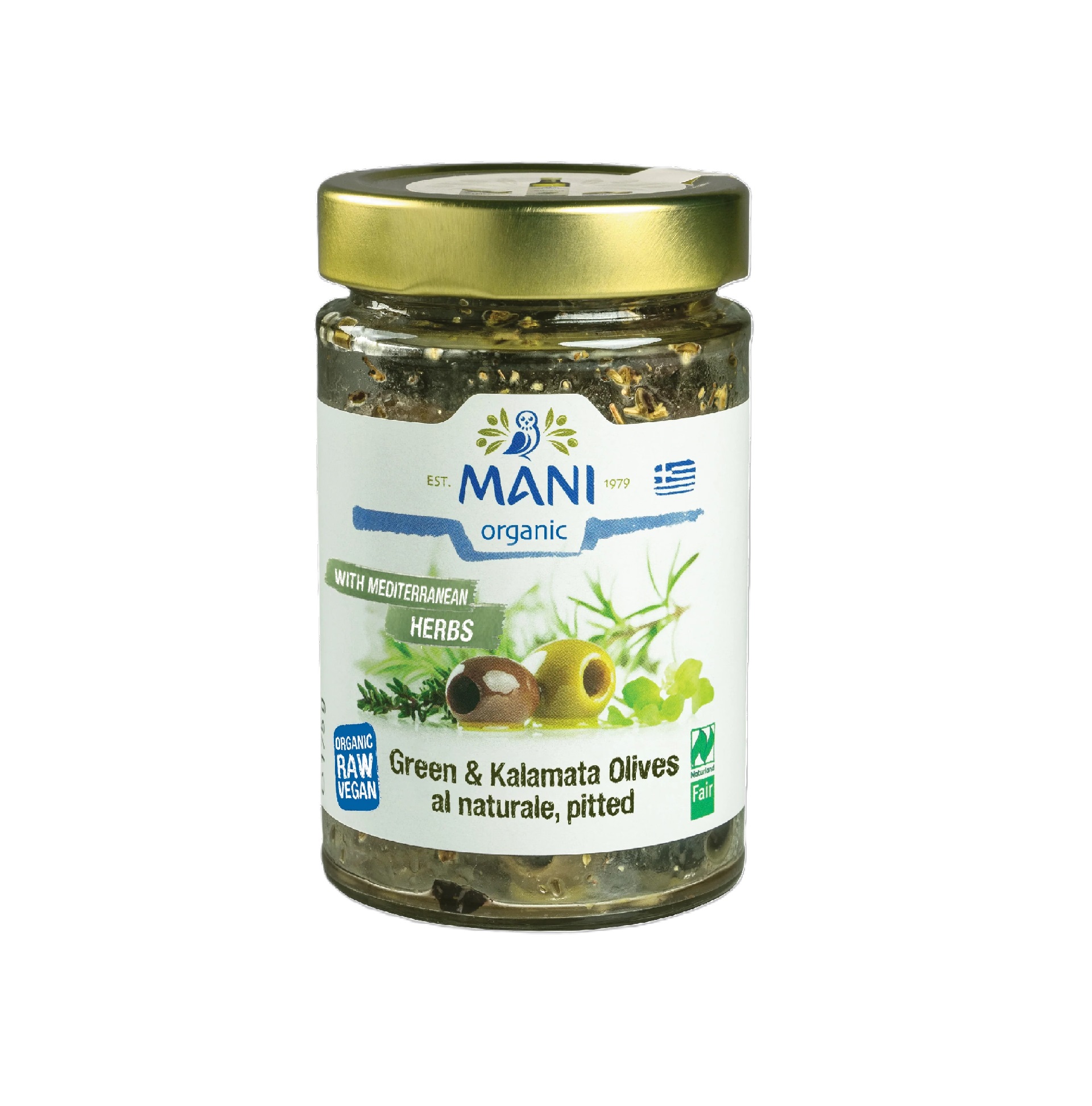 Ελιές Μίξη Καλαμών & Πράσινες με Μεσογειακά βότανα| 175gr