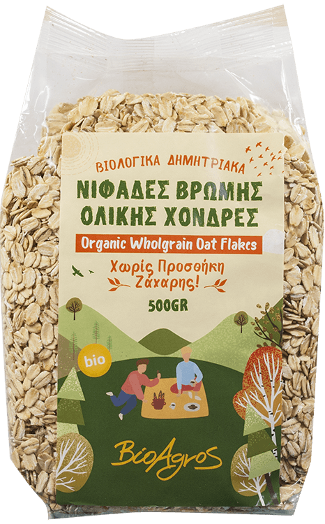 Νιφάδες Βρώμης Χονδρές Ολικής aλεσης | 500gr