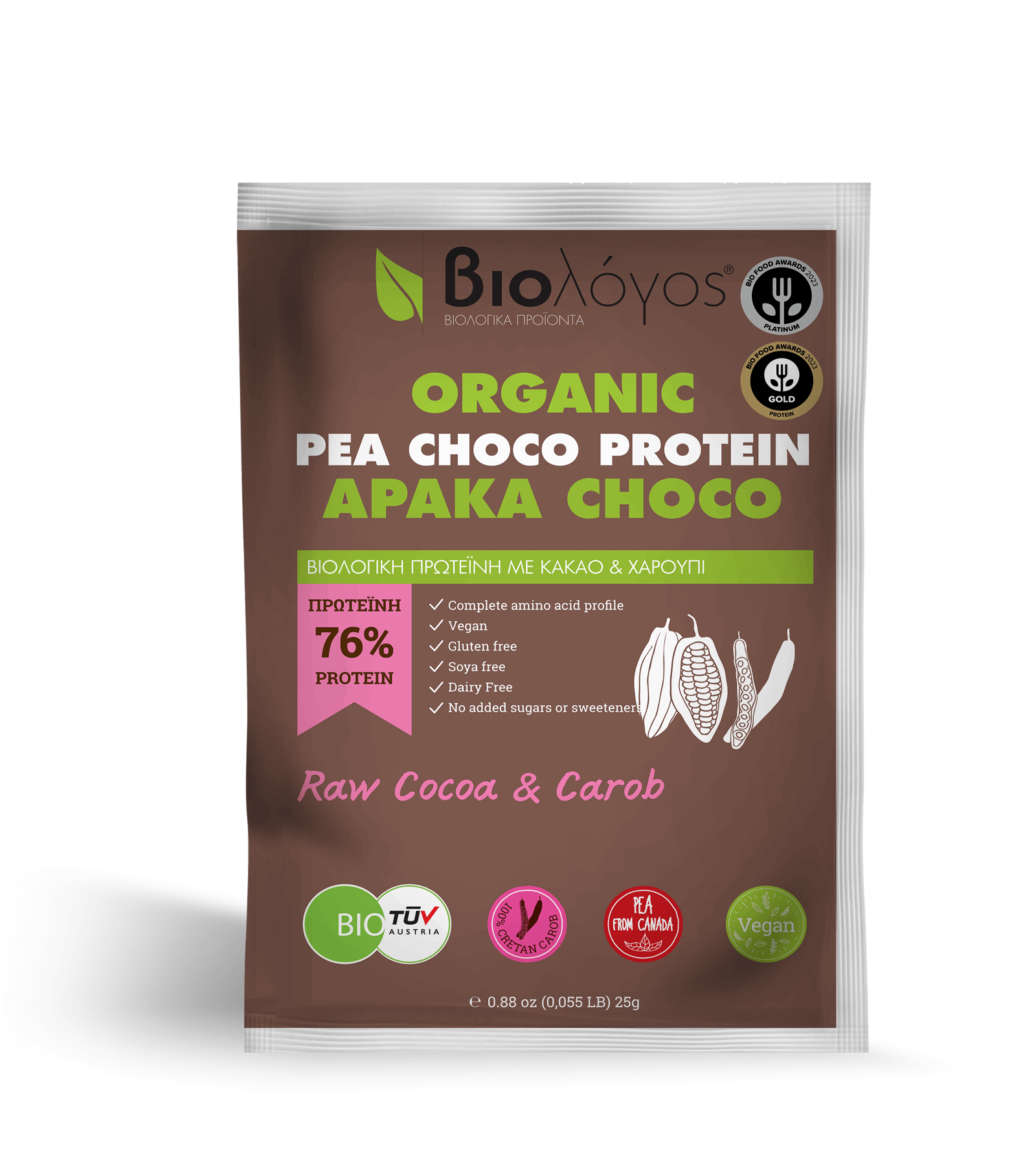 Βιολογική Πρωτεΐνη Αρακά Choco | 500gr