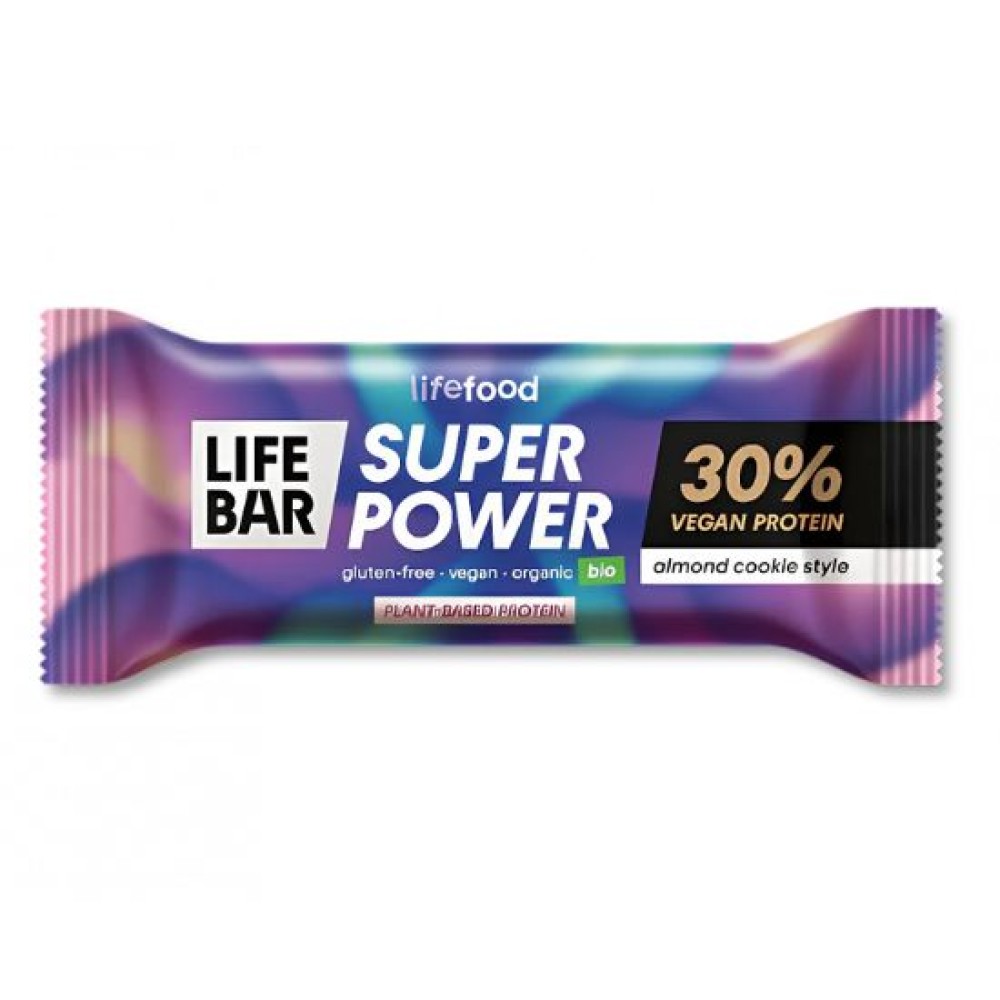 Super Power Μπάρα Cookie Αμυγδάλου Xωρίς Γλουτένη | 40gr