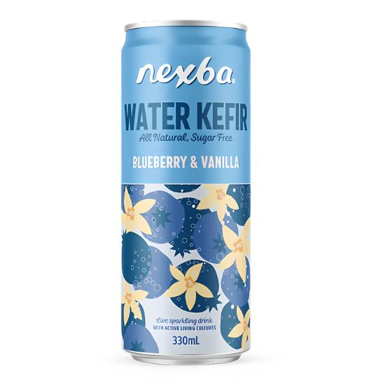 Κεφίρ Νερού Vanilla - Blueberry Χωρίς Ζάχαρη (330ml)