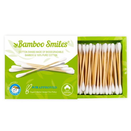 Βιοδιασπώμενες Μπατονέτες από Μπαμπού / 100τμχ