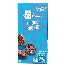 Vegan Σοκολάτα iChoc Μπισκότο με Κακάο | 80gr