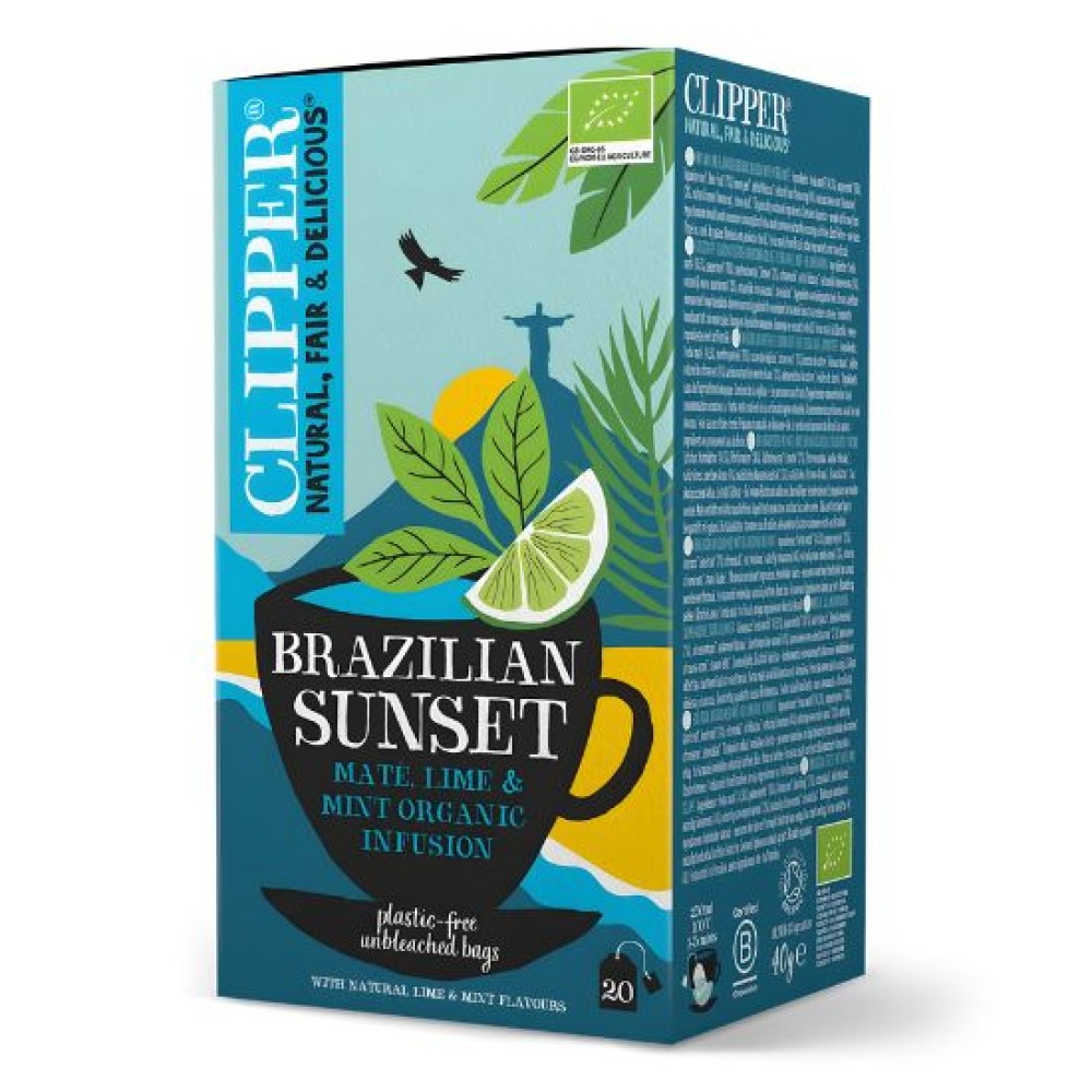 Πράσινο Τσάι με Μάτε, Λάιμ & Μέντα 