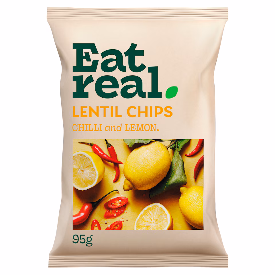 Lentil Chips with Chili and Lemon 95 gr