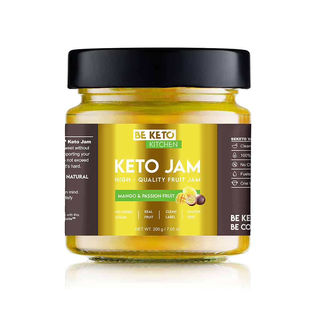 KETO Μαρμελάδα Μάνγκο και Φρούτα του Πάθους 200gr