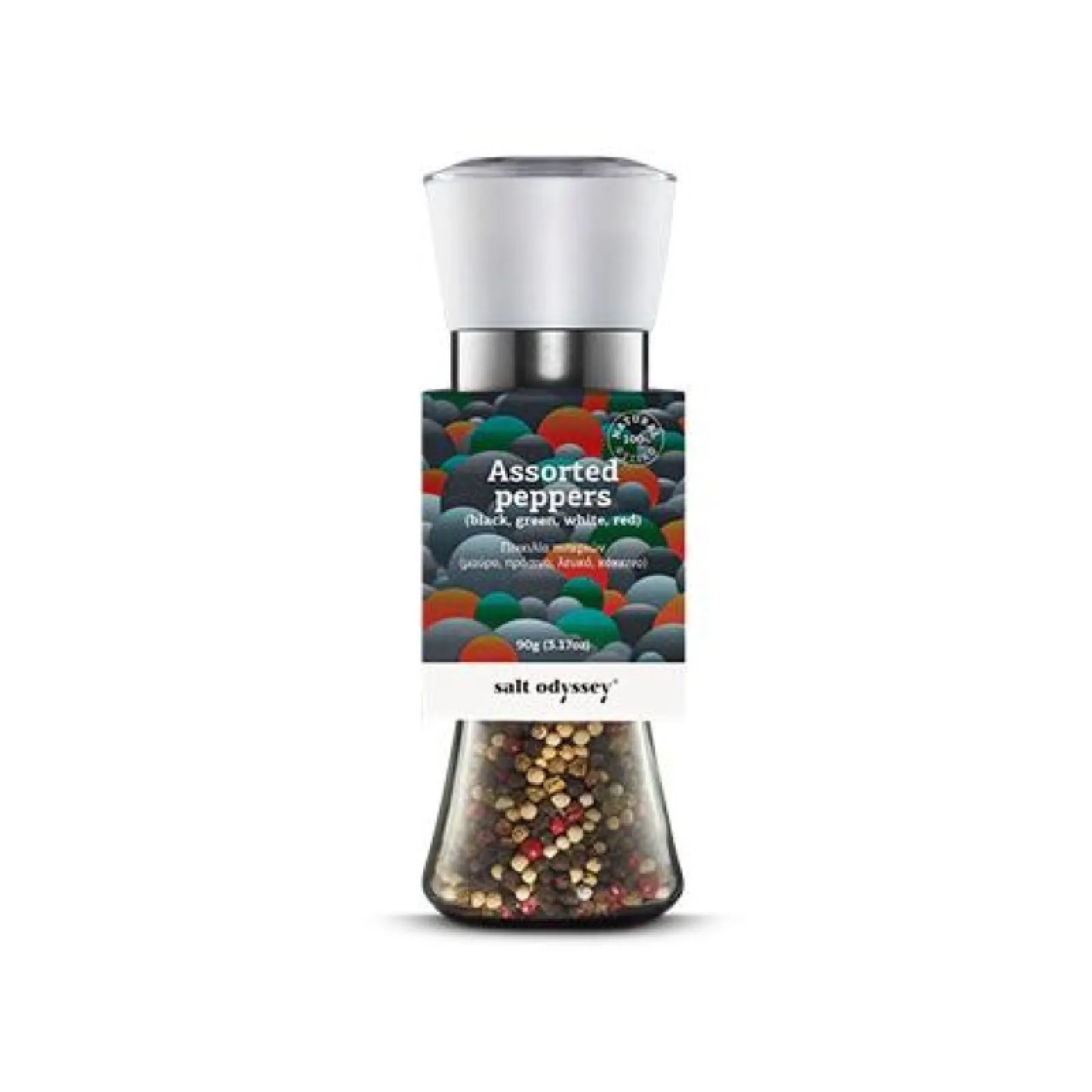 Mύλος με τέσσερα πιπέρια και αλάτι 80gr