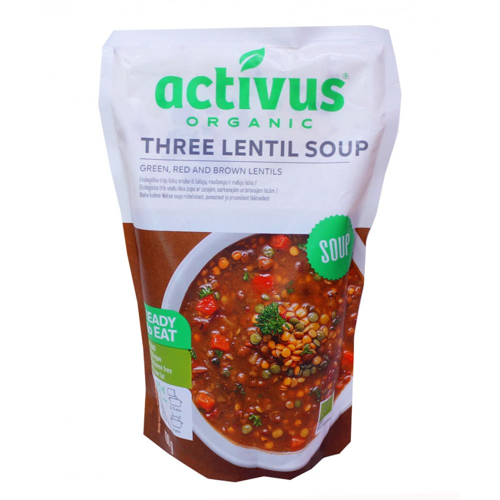 Σούπα Τρίχρωμης Φακής 400g BIO