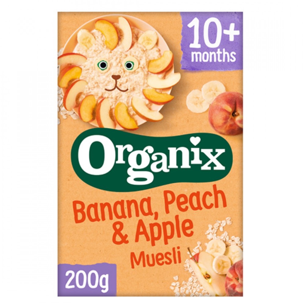 Μούσλι Μπανάνα, Ροδάκινο & Μήλο +10μ (200γρ)