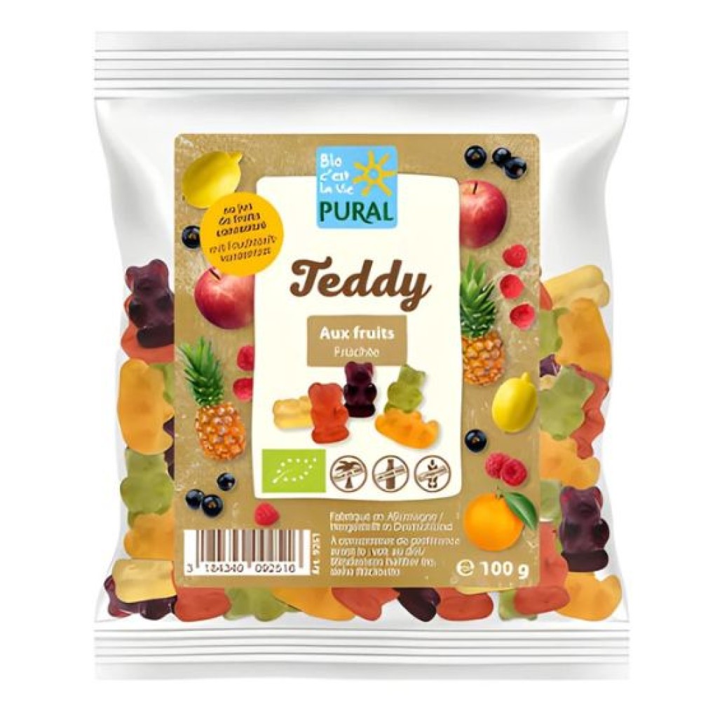 Ζελεδάκια Φρούτων Teddy - Χωρίς Γλουτένη (100γρ)