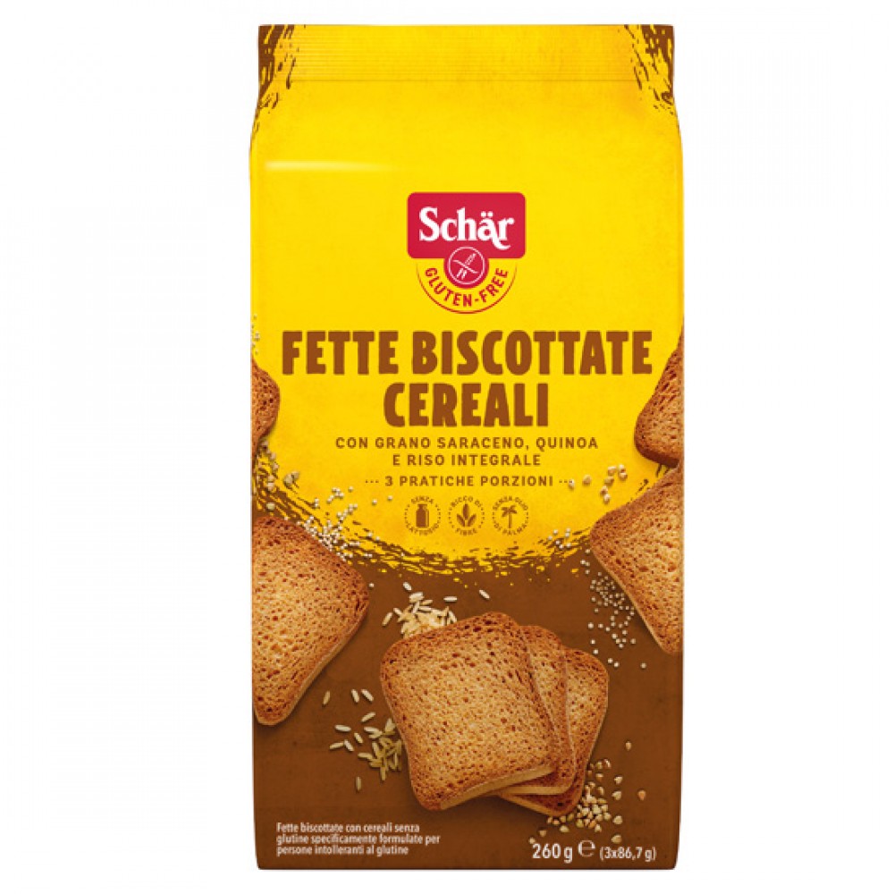 Φρυγανιές Δημητριακών Ολικής Χωρίς Γλουτένη (260γρ)