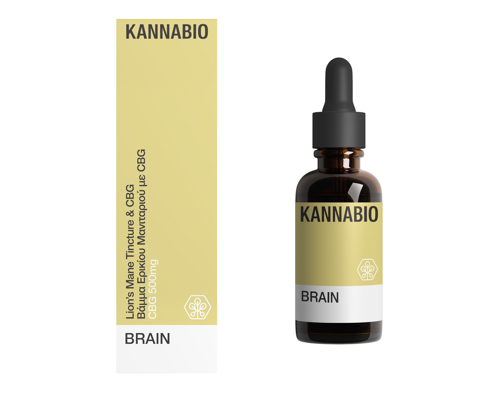 BRAIN Βάμμα Ερίκιου Μανιταριού με CBG 500mg (20ml)