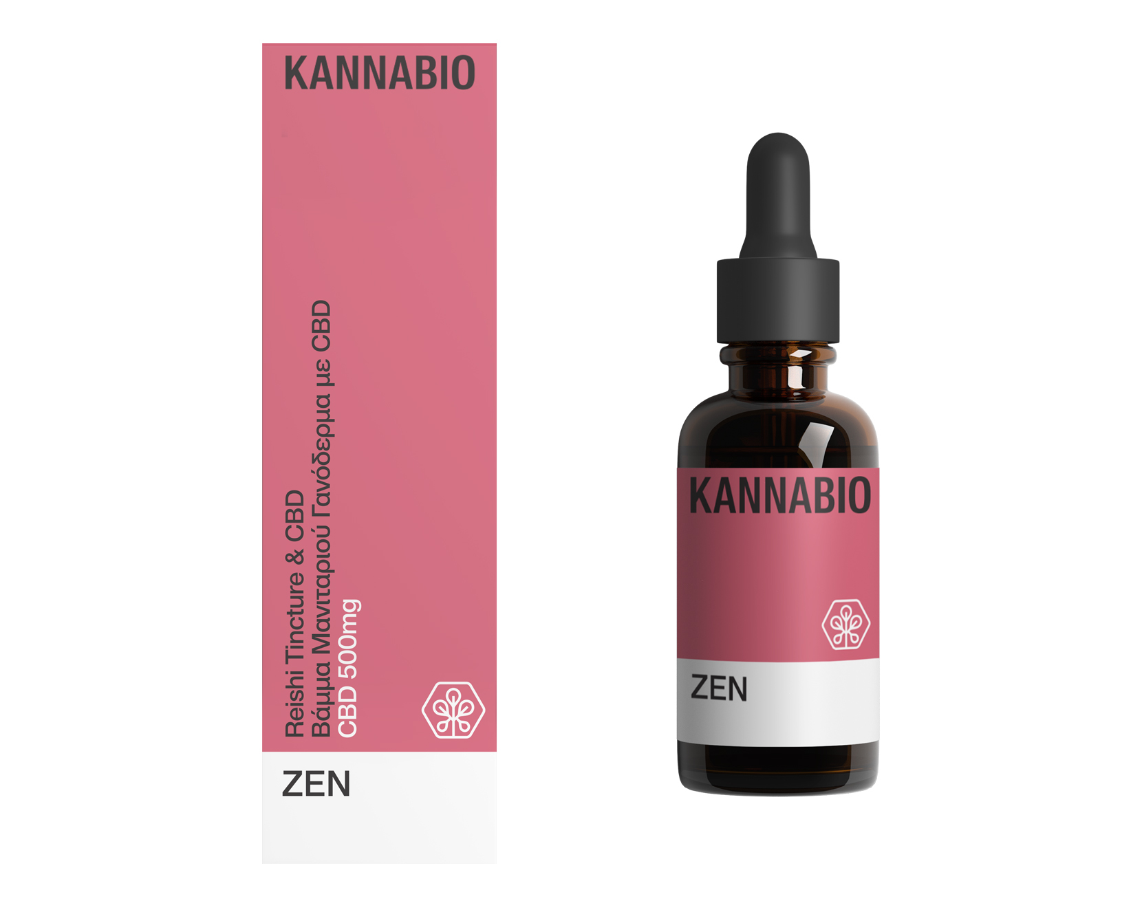 ZEN Βάμμα μανιταριού Γανόδερμα με CBD 500mg (20ml)