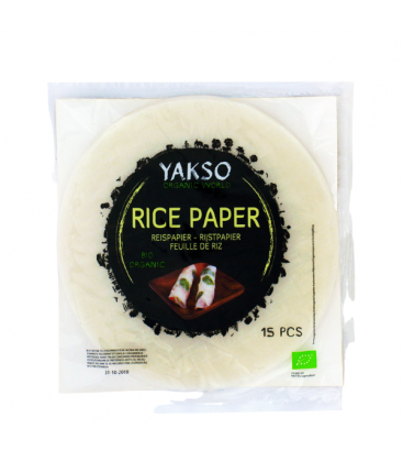 Βιολογικά φύλλα ρυζιού για σούσι 22cm 15τμχ
