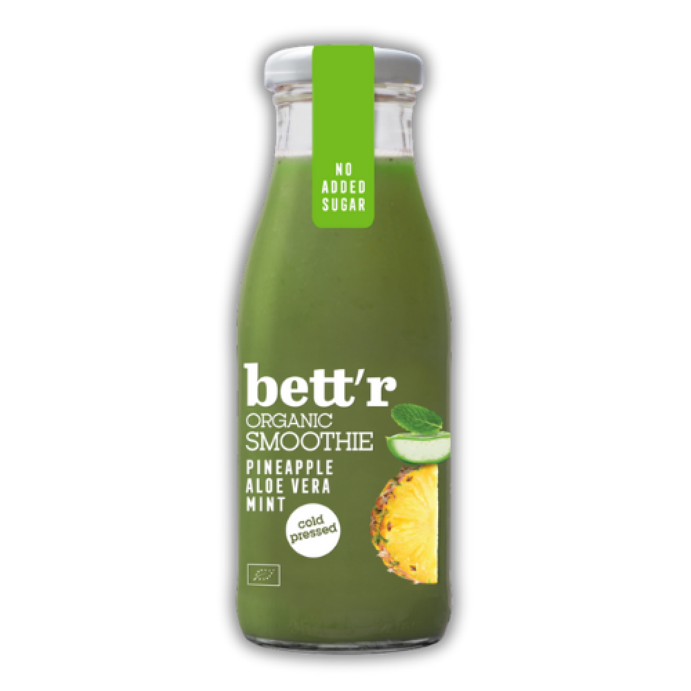 Smoothie με Ανανά, Αλόη & Μέντα (250ml)