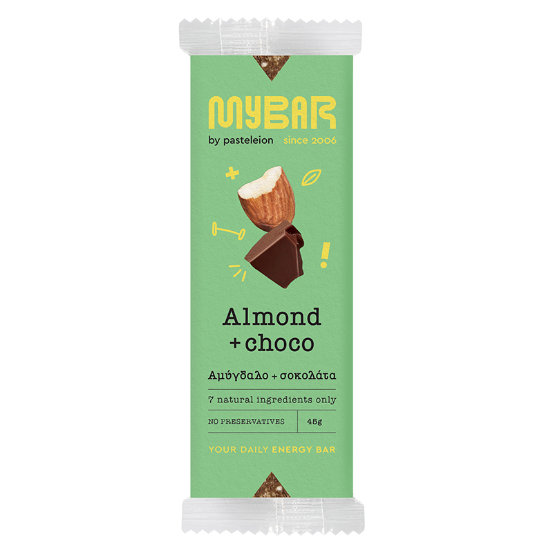 MYBAR ΑΜΥΓΔΑΛΟ ΣΟΚΟΛΑΤΑ 45g