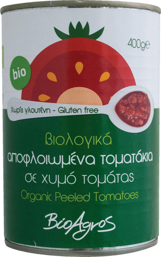 Τοματάκια Αποφλοιωμένα Ολόκληρα BIO 400g 