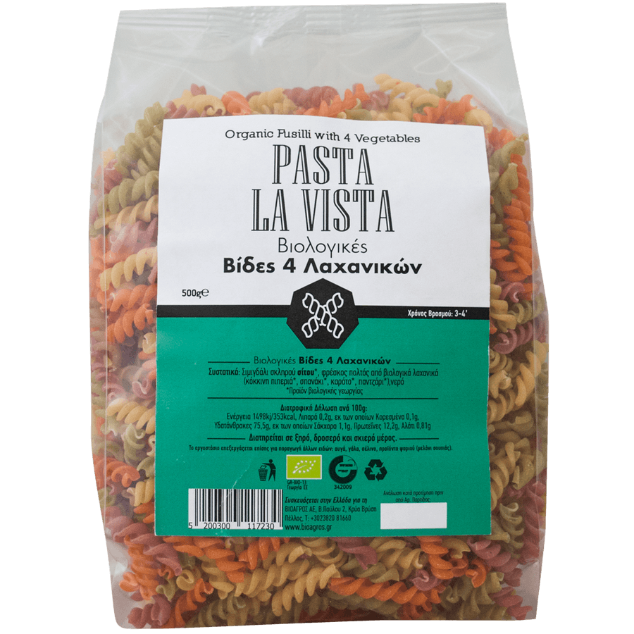 Βίδες με 4 Λαχανικά BIO 500g 