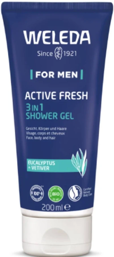 Weleda Active Fresh 3 in 1(ΠΡΟΣΩΠΟ-ΣΩΜΑ-ΜΑΛΛΙΑ) 200ml