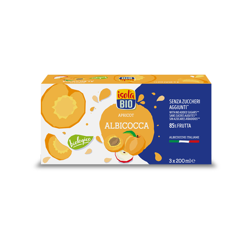 Χυμός Βερίκοκο χωρίς προσθήκη ζάχαρης (3x200ml)