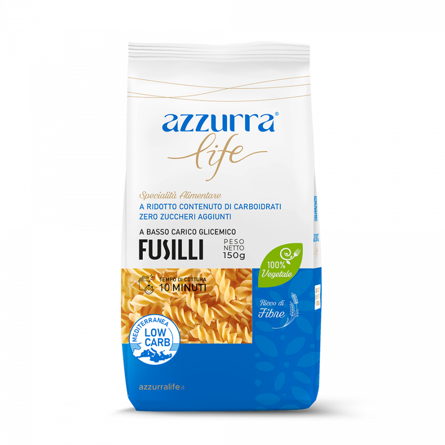 Φουζίλι με χαμηλό γλυκαιμικό δείκτη και με χαμηλούς υδατάθρακες 150gr