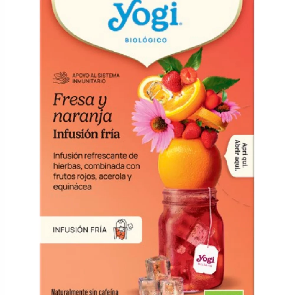 YOGI COLD BREW STRAWBERRY-ORANGE ΒΙΟ 30g