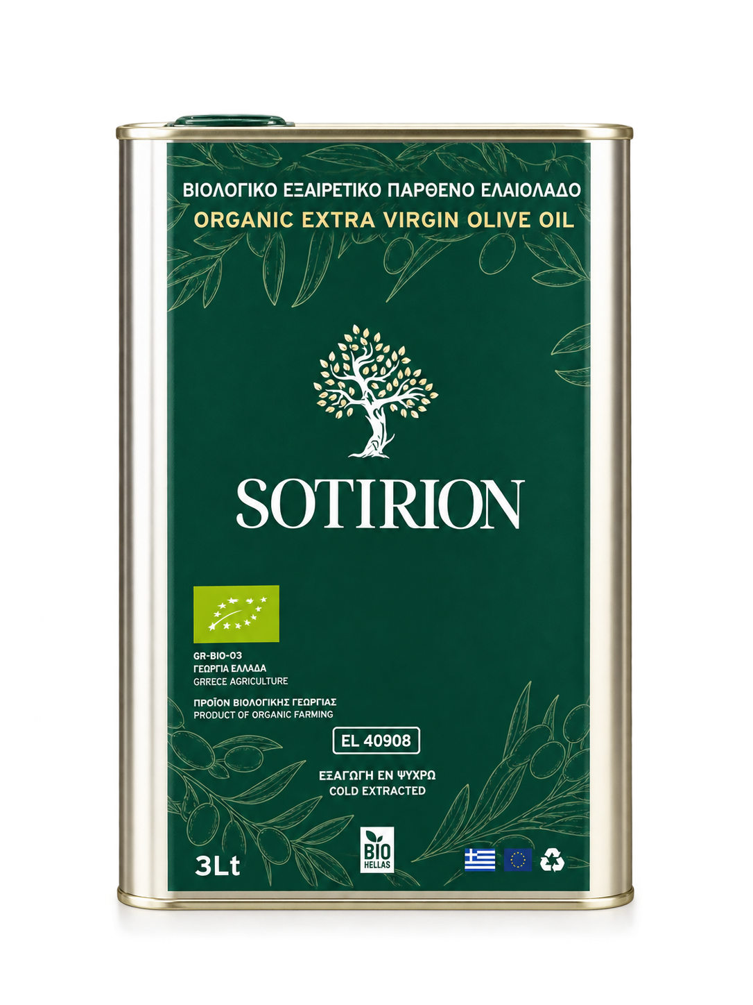 Sotirion Ελαιόλαδο Βιο aθερμο 3 lt